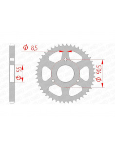 Couronne AFAM acier standard 80200 - 428