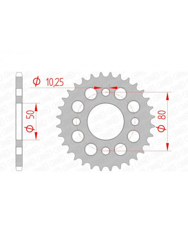 Couronne AFAM acier standard 92127 - 420