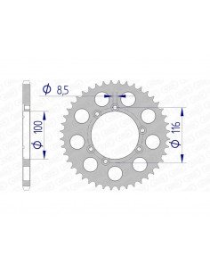 Couronne AFAM aluminium 93303 - 520