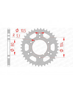 Couronne AFAM acier standard 98300 - 520