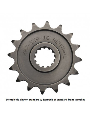 Pignon RENTHAL acier standard 257 - 428