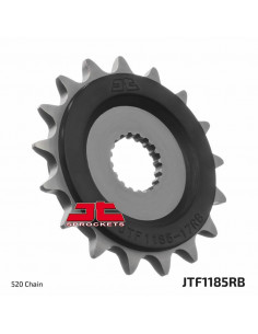 Pignon JT SPROCKETS 17 dents acier anti-bruit pas 520 type 1185