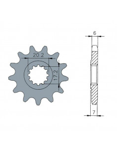 Pignon TECNIUM acier standard 1120 - 420