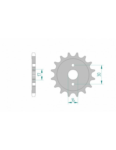 Pignon AFAM acier standard 20108 - 428