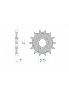 Pignon AFAM acier standard 94312 - 520