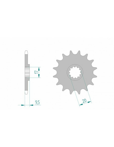 Pignon AFAM acier standard 94120 - 420