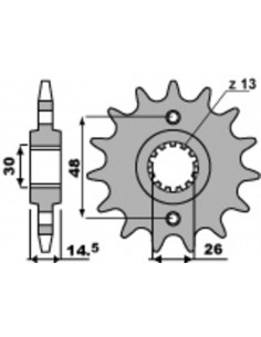 Pignon PBR acier standard 2047 - 525