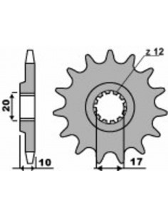Pignon PBR acier standard 2074 - 520