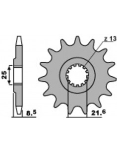 Pignon PBR acier standard 2137 - 525