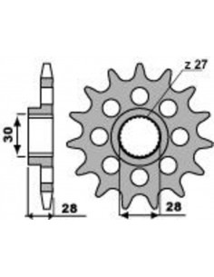 Pignon PBR acier standard 2148 - 525