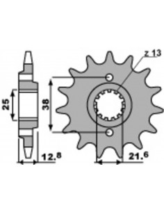 Pignon PBR acier standard 511 - 520
