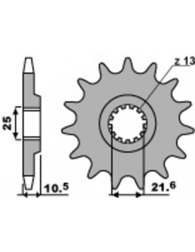 Pignon PBR acier standard 2061 - 520