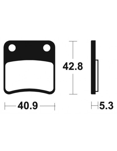 Plaquettes de frein TECNIUM route organique - MA379