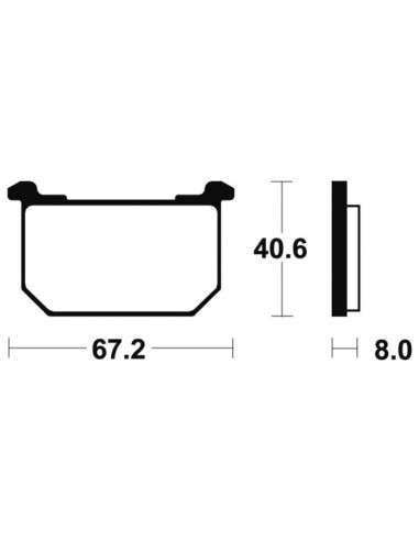 Plaquettes de frein TECNIUM route organique - MA39