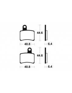 Plaquettes de frein TECNIUM route organique - MA396 2