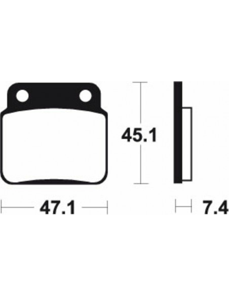 Plaquettes de frein TECNIUM route organique - MA421