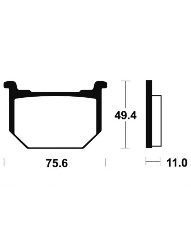 Plaquettes de frein TECNIUM route organique - MA33