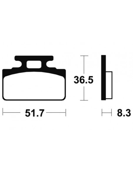 Plaquettes de frein TECNIUM route organique - MA118