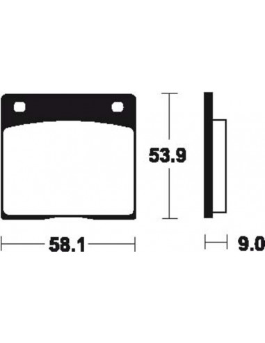 Plaquettes de frein TECNIUM route organique - MA12