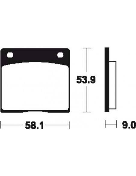 Plaquettes de frein TECNIUM route organique - MA12