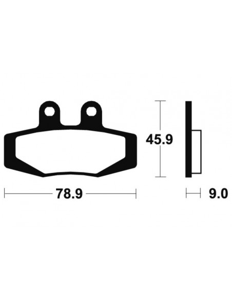 Plaquettes de frein TECNIUM route organique - MA121