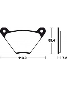 Plaquettes de frein TECNIUM route organique - MA13 2