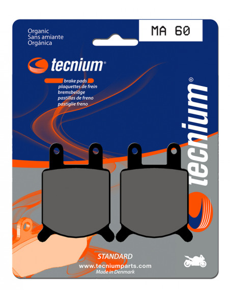 Plaquettes de frein TECNIUM route organique - MA60