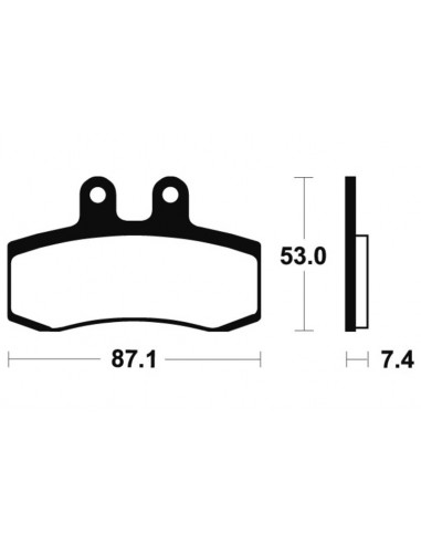 Plaquettes de frein TECNIUM route organique - MA181