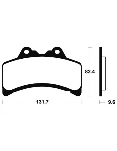 Plaquettes de frein TECNIUM route organique - MA182