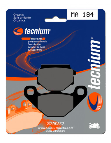 Plaquettes de frein TECNIUM route organique - MA184