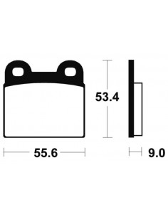 Plaquettes de frein TECNIUM route organique - MA27 2
