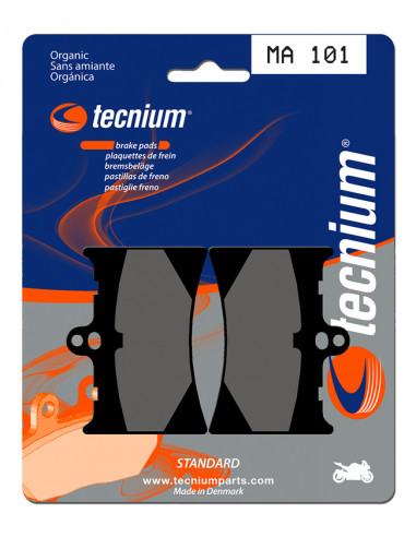 Plaquettes de frein TECNIUM route organique - MA101