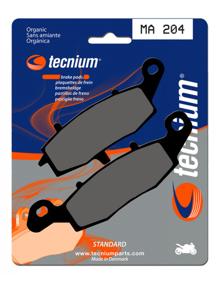 Plaquettes de frein TECNIUM route organique - MA204