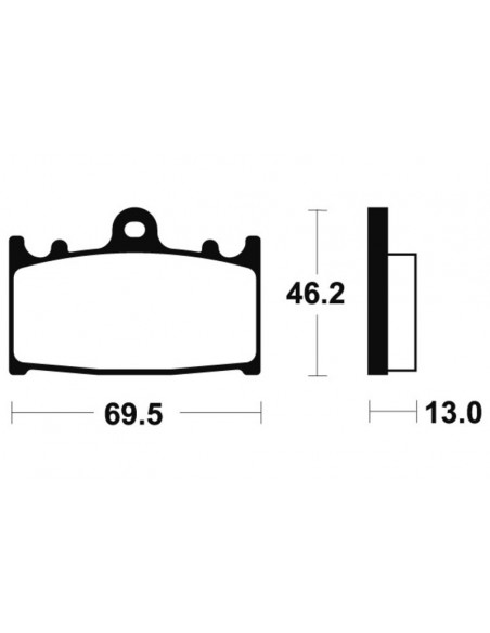 Plaquettes de frein TECNIUM route organique - MA289