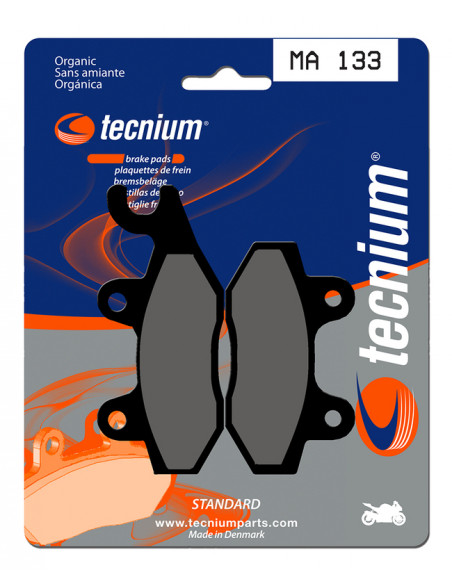 Plaquettes de frein TECNIUM route organique - MA133