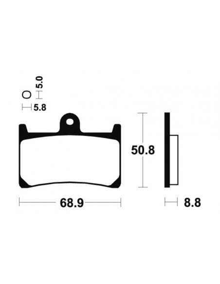 Plaquettes de frein TECNIUM route organique - MA139