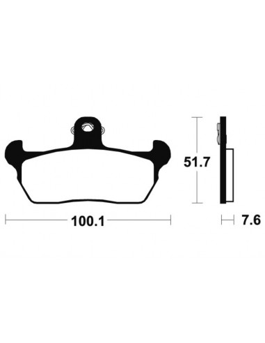 Plaquettes de frein TECNIUM route organique - MA141