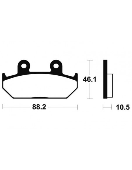 Plaquettes de frein TECNIUM route organique - MA147