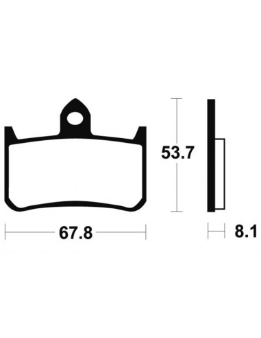 Plaquettes de frein TECNIUM Performance métal fritté - MF122