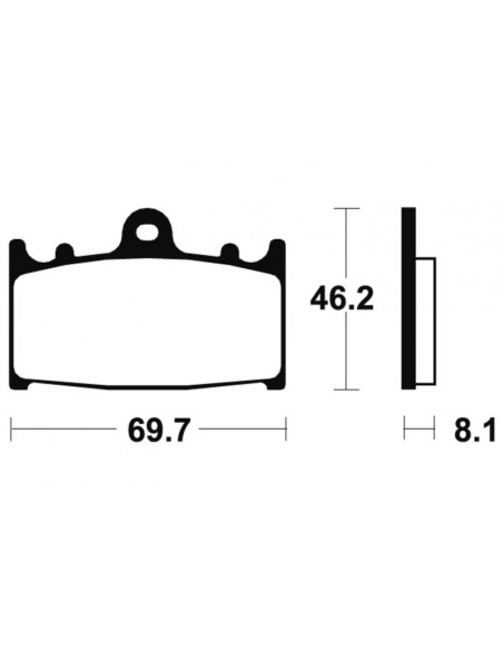 Plaquettes de frein TECNIUM Performance métal fritté - MF131