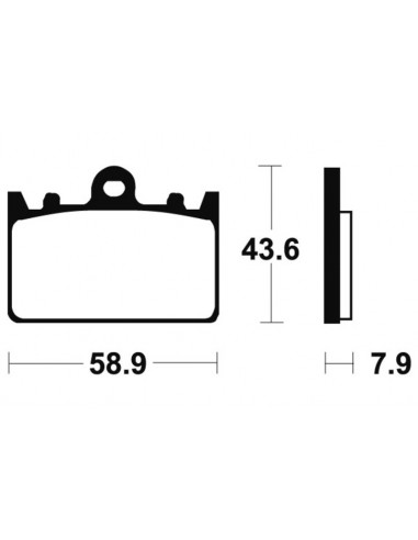 Plaquettes de frein TECNIUM Performance métal fritté - MF166