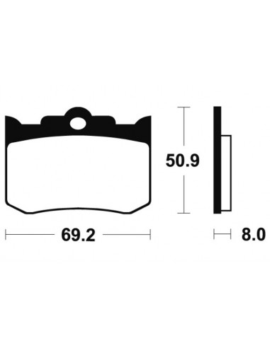 Plaquettes de frein TECNIUM Performance métal fritté - MF178