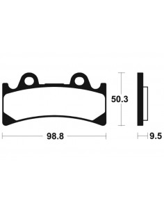 Plaquettes de frein TECNIUM Performance métal fritté - MF183 2
