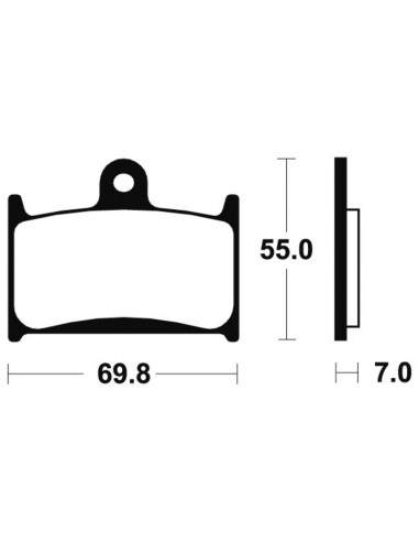 Plaquettes de frein TECNIUM Performance métal fritté - MF214