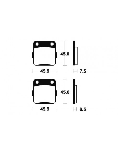 Plaquettes de frein TECNIUM MX/Quad métal fritté - MO62