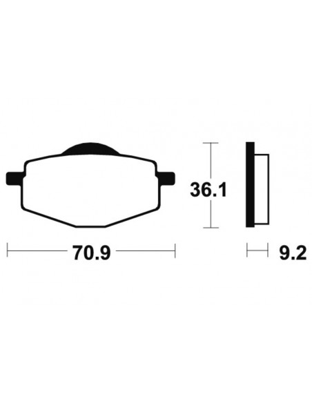 Plaquettes de frein TECNIUM MX/Quad métal fritté - MO75