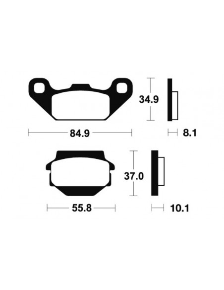 Plaquettes de frein TECNIUM MX/Quad métal fritté - MO91