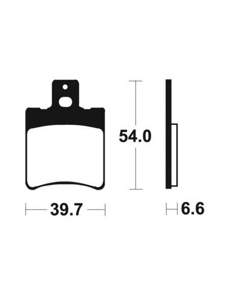 Plaquettes de frein TECNIUM Scooter organique - ME167