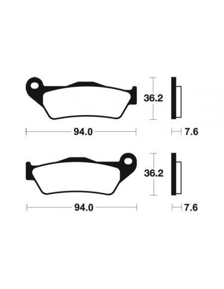 Plaquettes de frein TECNIUM Scooter organique - ME171