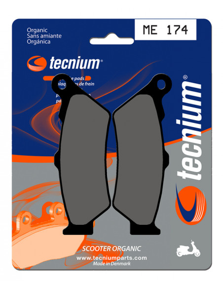 Plaquettes de frein TECNIUM Scooter organique - ME174